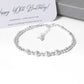 40th Birthday Silver Bead Bracelet | EVIE
