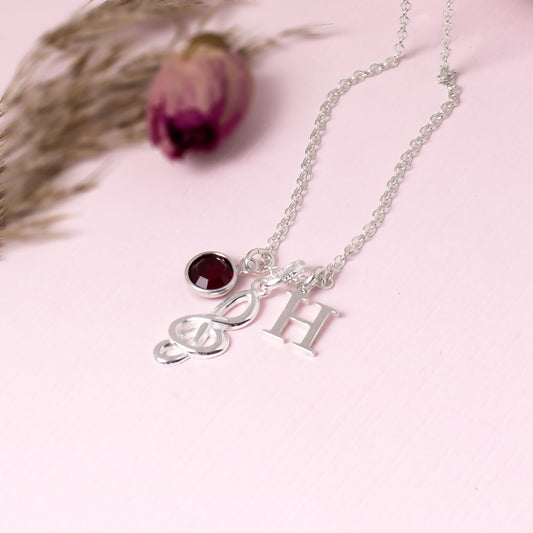 Personalised Music Note Necklace Sterling Silver